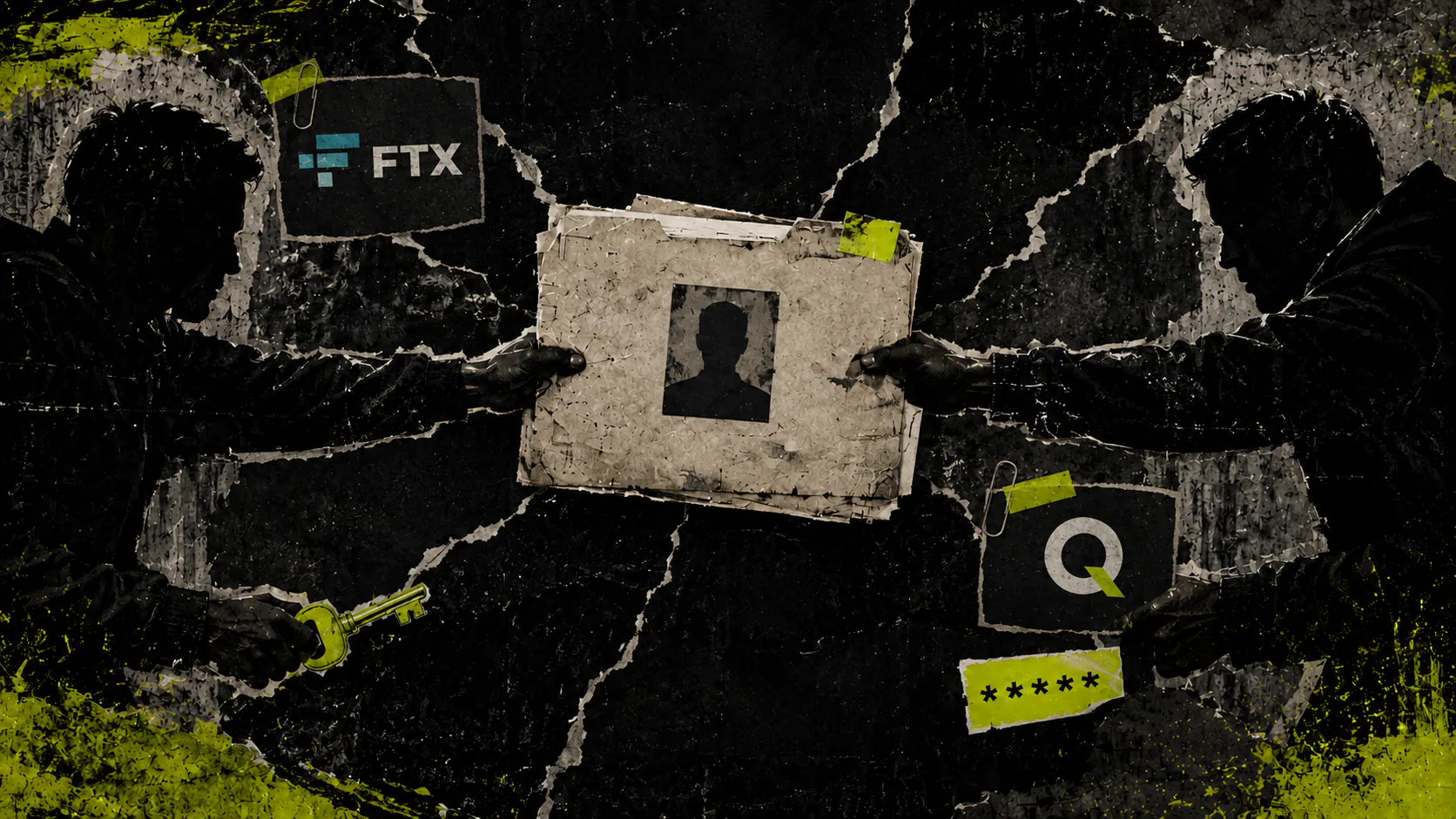 Two people holding the same FTX account file.