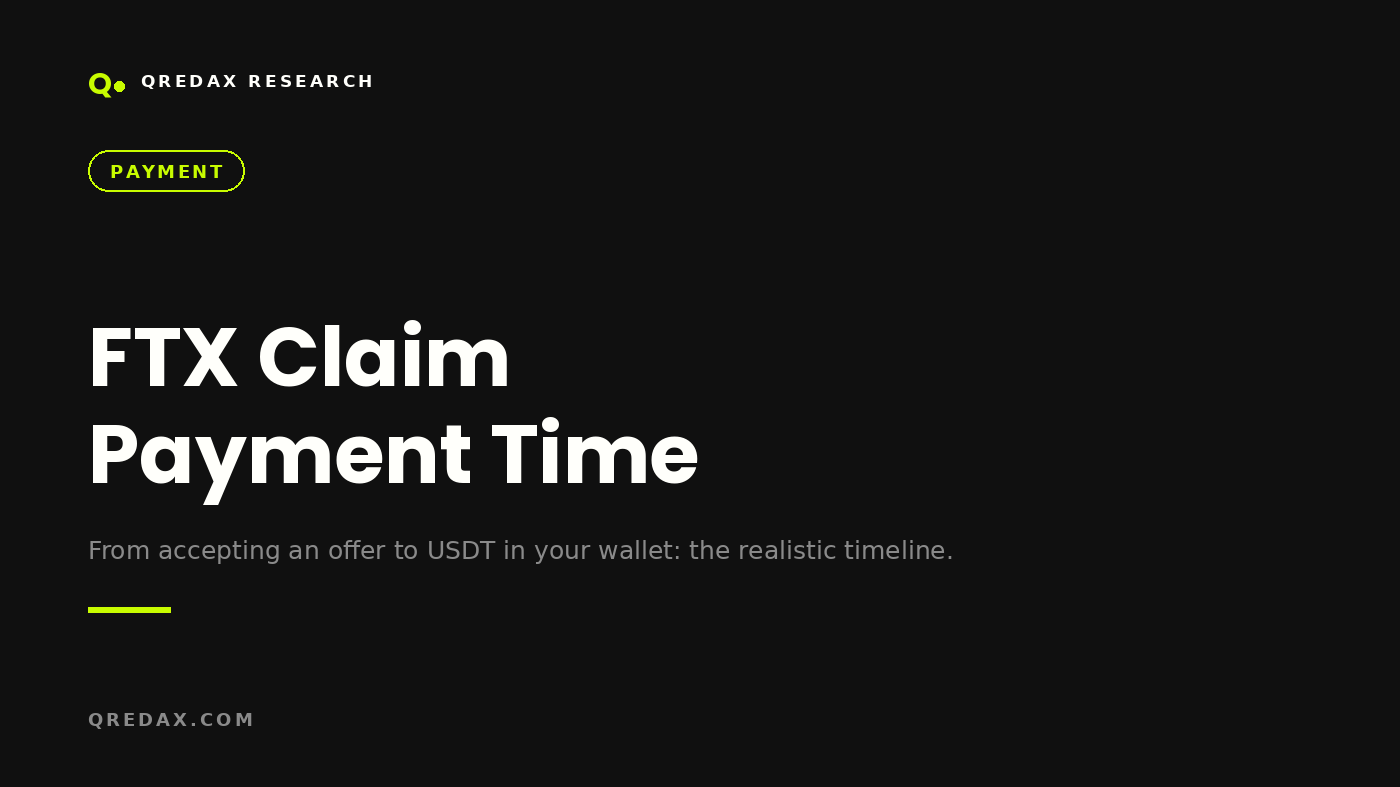 FTX Claim Payment Time After You Accept an Offer - Qredax Research