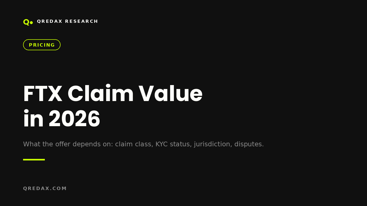 FTX Claim Value in 2026 and What an Offer Depends On - Qredax Research