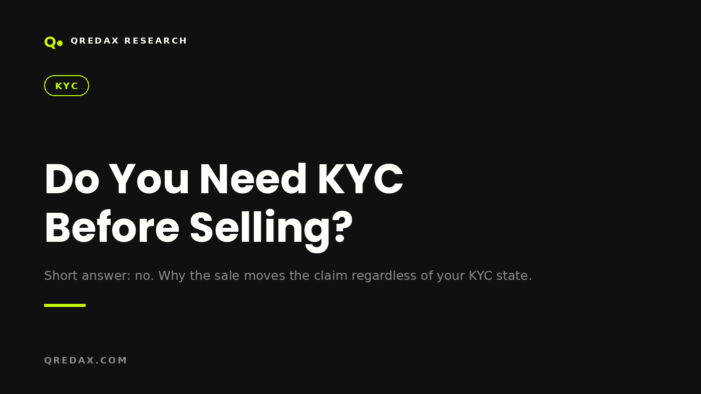 Do You Need FTX KYC Before Selling Your Claim? - Qredax Research