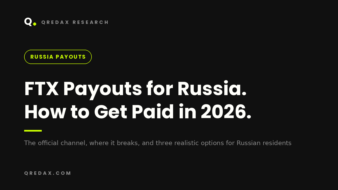 FTX payouts for Russian creditors - how to receive your Recovery Trust distribution, Qredax Research