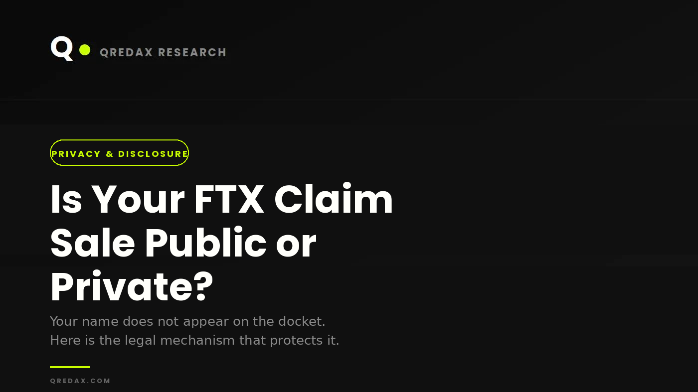 Is Selling Your FTX Claim Public or Private - Qredax Research