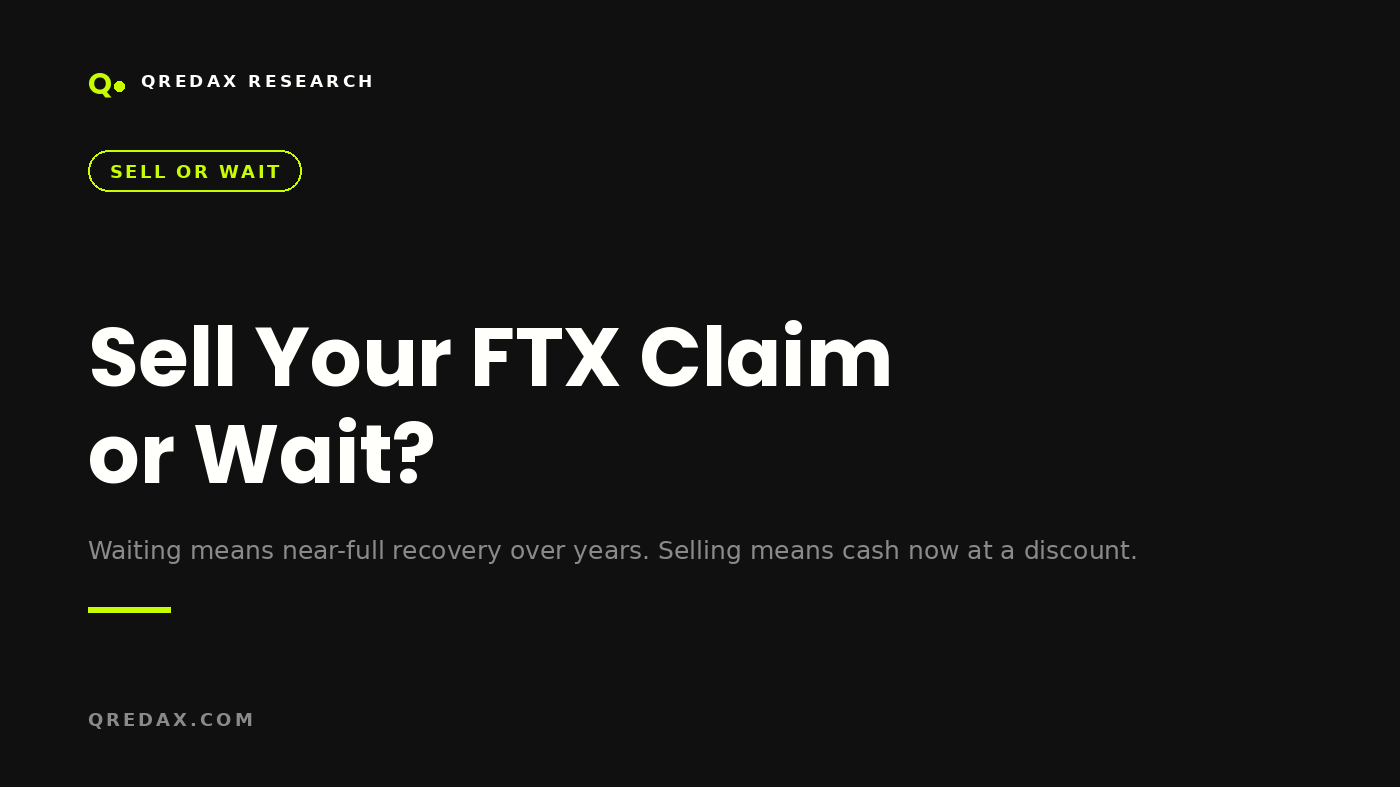 Sell Your FTX Claim or Wait for the Trust Payout? - Qredax Research