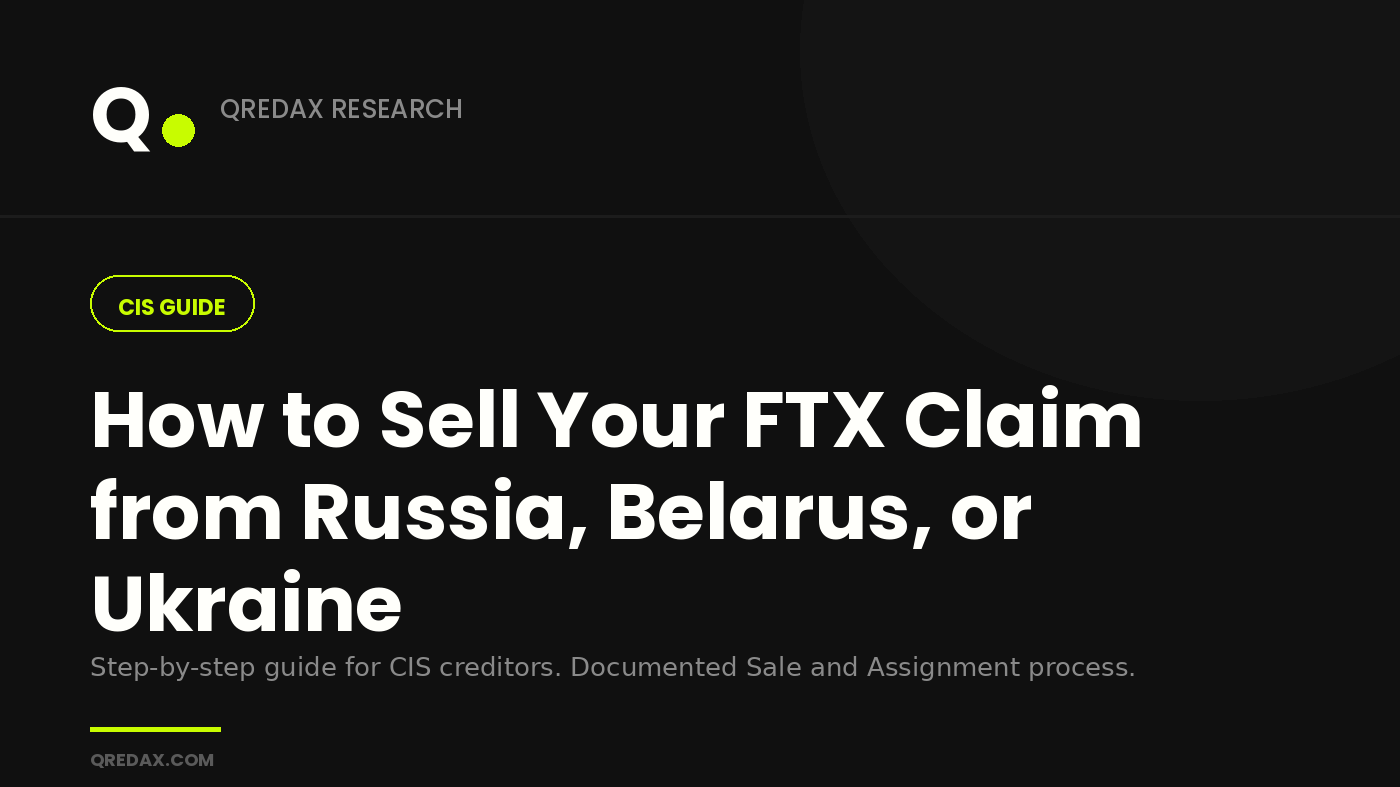 How to Sell Your FTX Claim from Russia, Belarus, or Ukraine - Qredax